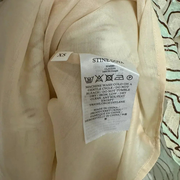 NWT $297 Stine Goya Claudia Zebra Print Mini Dress - Organic Cotton Patterned - Picture 8 of 11